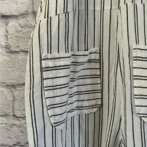 Striped cotton overalls - Picture 6 of 7